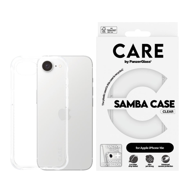 PanzerGlass CARE by PanzerGlass - Etui - Transparent - iPhone 16e
