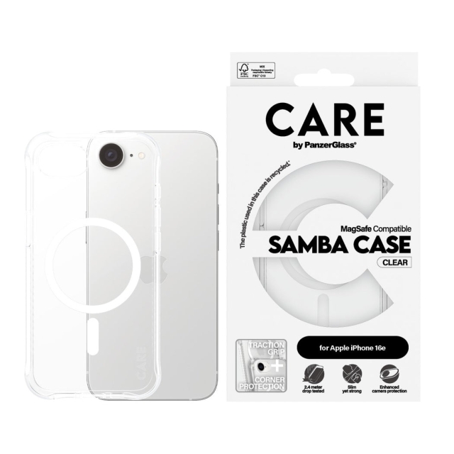 PanzerGlass CARE by PanzerGlass - Etui - Transparent - iPhone 16e