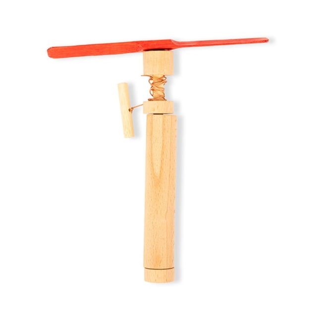 Kikkerland Huckleberry Pull Helicopter - (HB49-F)