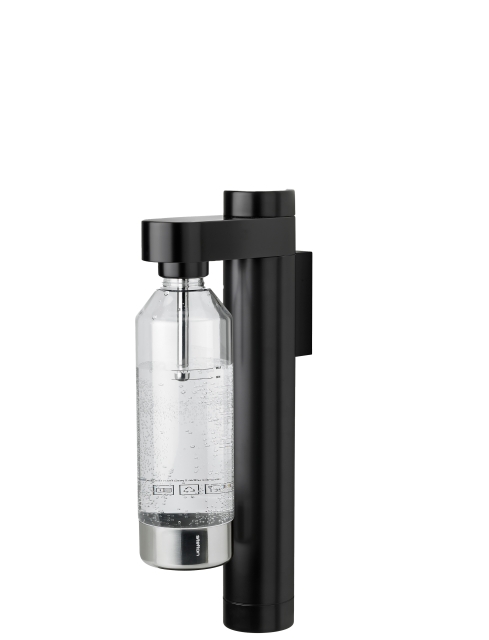 Stelton Brus vægmonteret kulsyrepatron (sort)