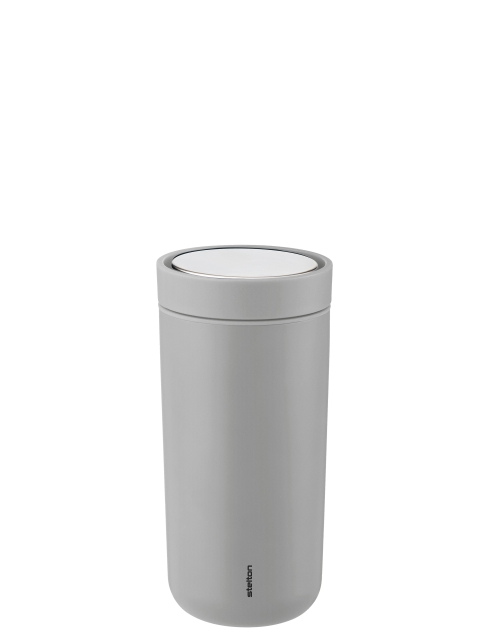 Stelton To-Go Click vakuumisoleret kop 0,4 L (lysegrå)