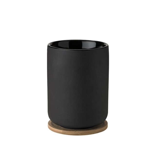 Stelton Theo Termokop med underkop 0,25 L (sort)