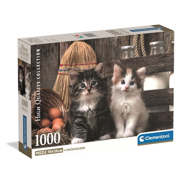 Clementoni Puslespil 1000 Pcs CB High Quality Collection Lovely Kittens