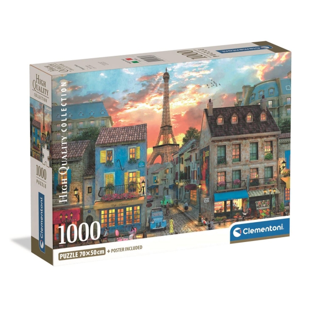 Clementoni Puslespil 1000 Pcs CB High Quality Collection Streets Of Paris