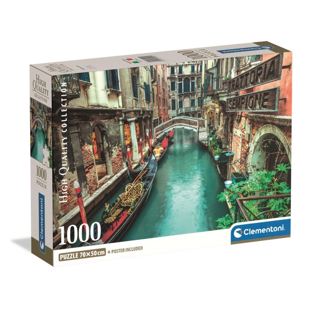 Clementoni Puslespil 1000 Pcs CB High Quality Collection Venice Canal