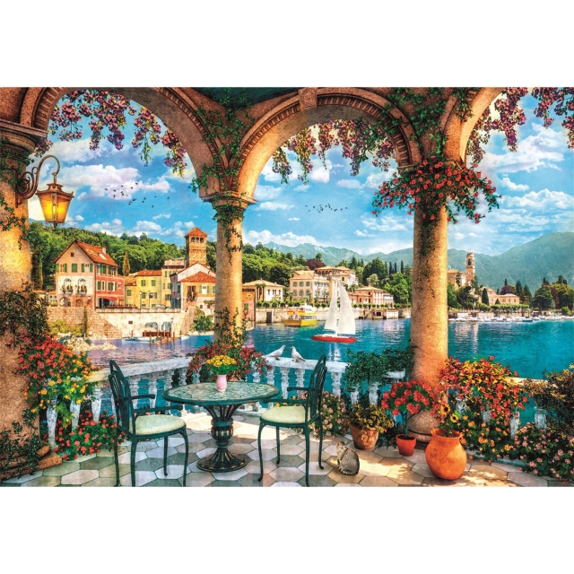 Clementoni Puslespil 1000 Pcs CB High Quality Collection Balcony View Of Lake Como