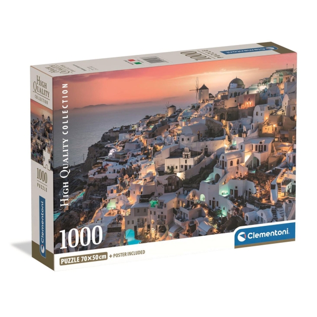 Clementoni Puslespil 1000 Pcs CB High Quality Collection Shades Santorini