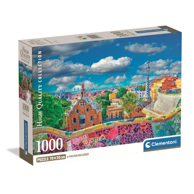 Clementoni Puslespil 1000 Pcs CB Park Güell Barcelona