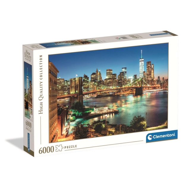 Clementoni Puslespil 6000 Pcs High Quality Collection Brooklyn Bridge Lights