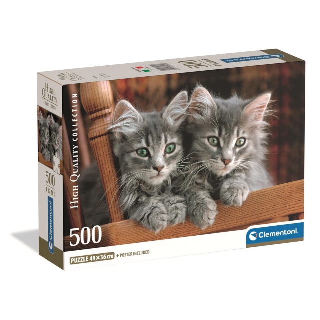 Clementoni Puslespil 500 Pcs CB High Quality Collection Kittens