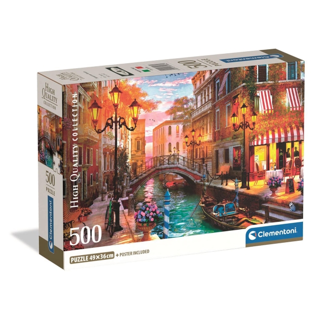 Clementoni Puslespil 500 Pcs CB High Quality Collection Sunset Over Venice
