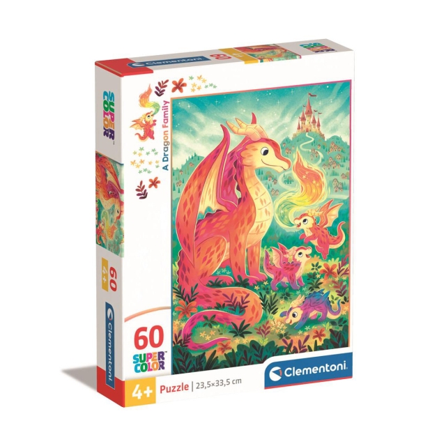 Clementoni Puslespil 60 Pcs Noli A Dragon Family