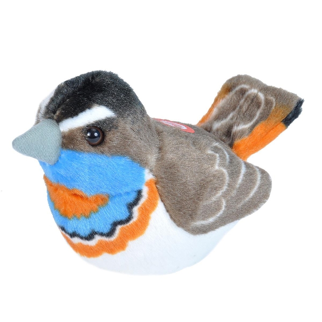 Wild Republic Bamse Bird with Sound 18 cm Blåhals