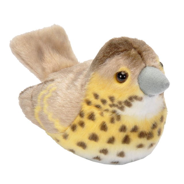 Wild Republic Bamse Bird with Sound 18 cm Sangdrossel