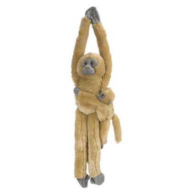 Wild Republic Plys Hanging Monkeys Slankabe Med Baby