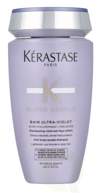 Kerastase Blond Absolu Bain Ultra-Violet Shampoo 250 ml Lightened, Cool Blonde Or Grey Hair
