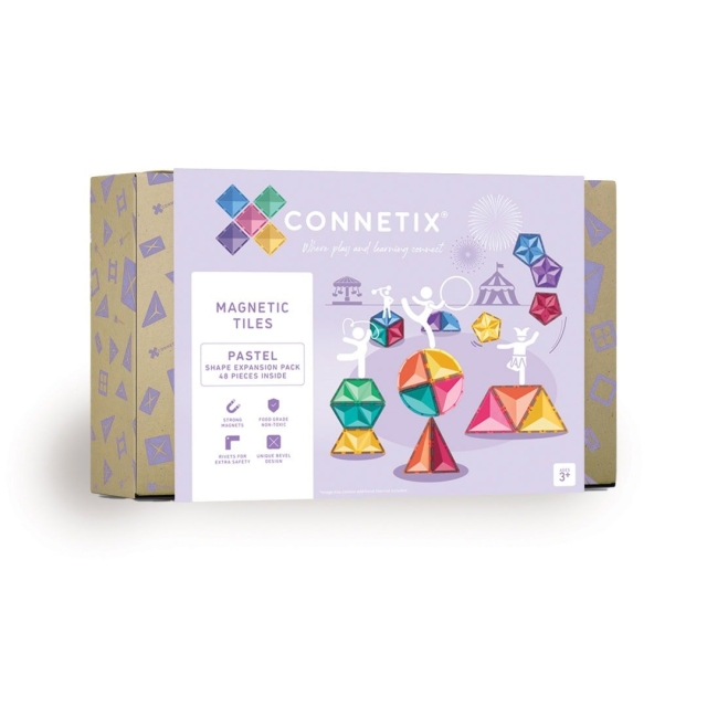 Connetix Udvidelsespakke med pastelfigurer, 48 dele (CT-P-00048-SE)