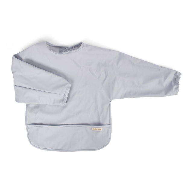 Filibabba Hagesmæk med ærmer - Perleblå - 6-36 m