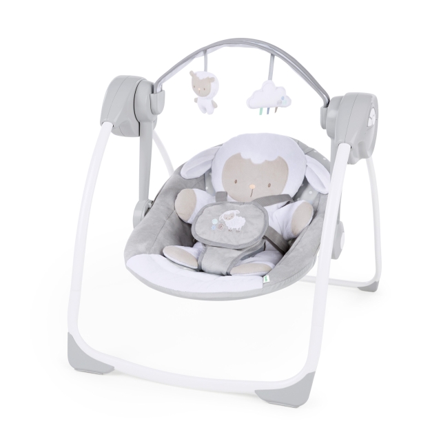 Ingenuity Comfort 2 Go bærbar gynge™ - Cuddle Lamb - (IN-12184)