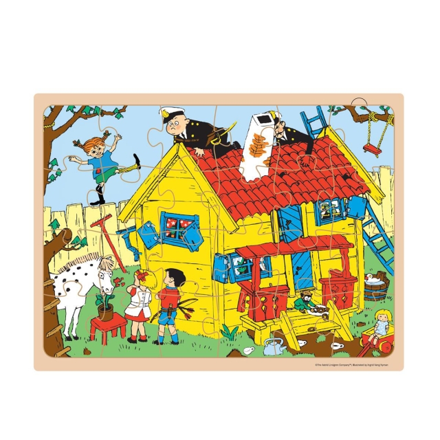 ASTRID LINDGREN Puslespil 24 Pcs Wooden Framed Puzzle