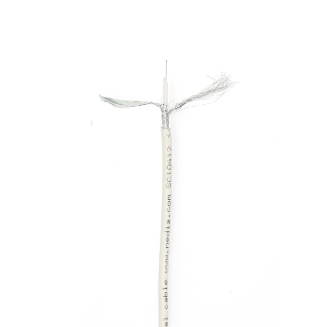 Nedis Coax Kabel På Rulle | Mini Coax | Dobbelt afskærmet | ECA | 10.0 m | Coax | PVC | Hvid | Folie