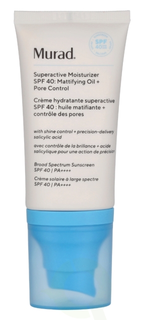 Murad Superactive Moisturizer Oil + Pore Control SPF40 50 ml