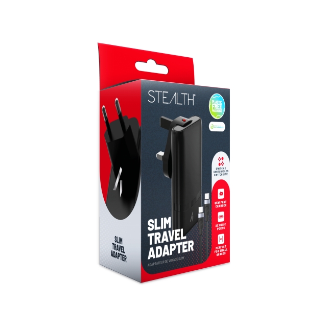 Stealth Slank rejseadapter - Switch, OLED, Lite, Switch 2
