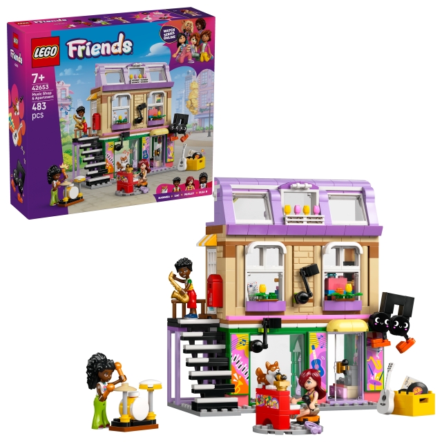 LEGO LEGO Venner - Musikbutik og lejlighed (42653)