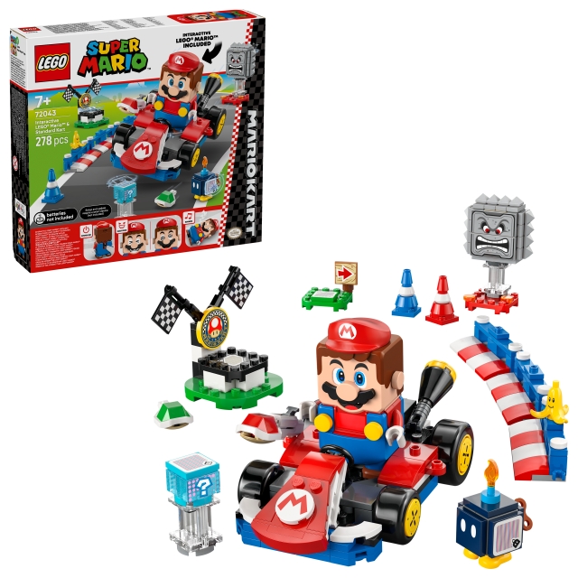 LEGO Super Mario - Mario Kart™: Interaktiv LEGO® Mario™ & Standard Kart (72043)