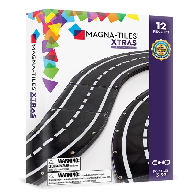 Magna Tiles MAGNA-TILES - XTRAS Roads sæt med 12 dele (90235B)