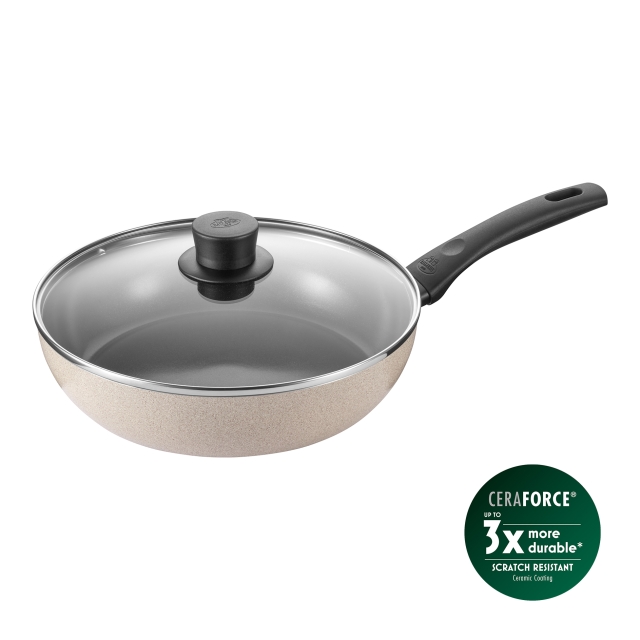 Ballarini Ledro Sauterpande med låg - Beige - 28 cm