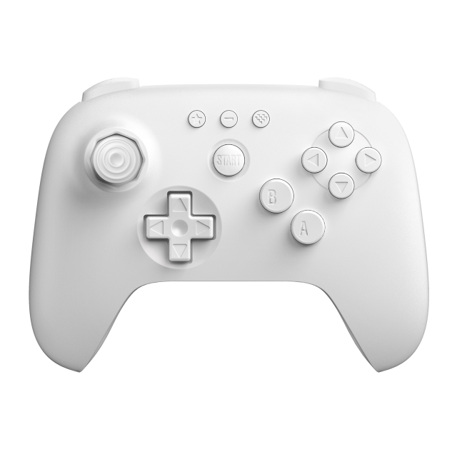 8Bitdo 64 Bluetooth-controller hvid