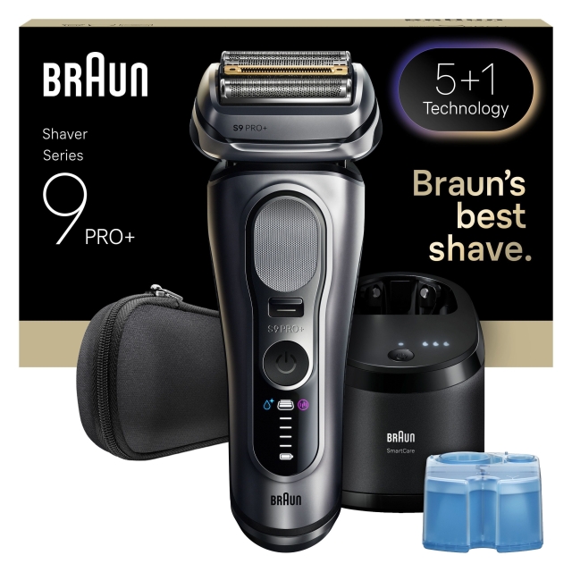 Braun Series 9 PRO+ elektrisk barbermaskine - sølv