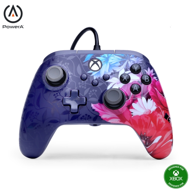 PowerA Advantage Plus Wired Controller - Xbox Series X - S - Night Blossom