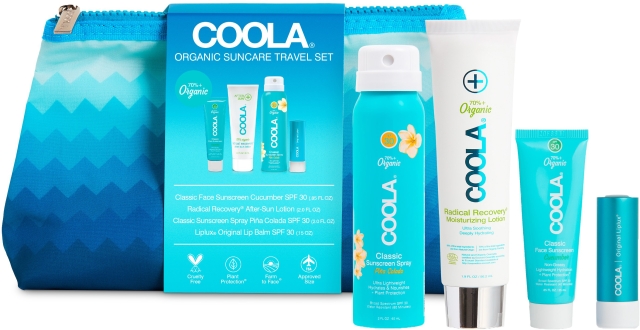 Coola Signature 4 Piece Travel Kit - i rejsestørrelse