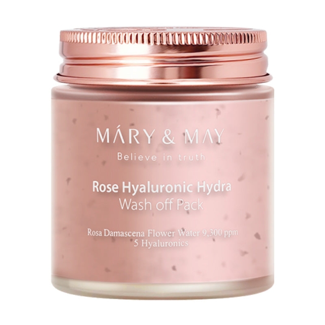 Mary&May Rose Hyaluronic Hydra Wash Off Pack - 125 gram