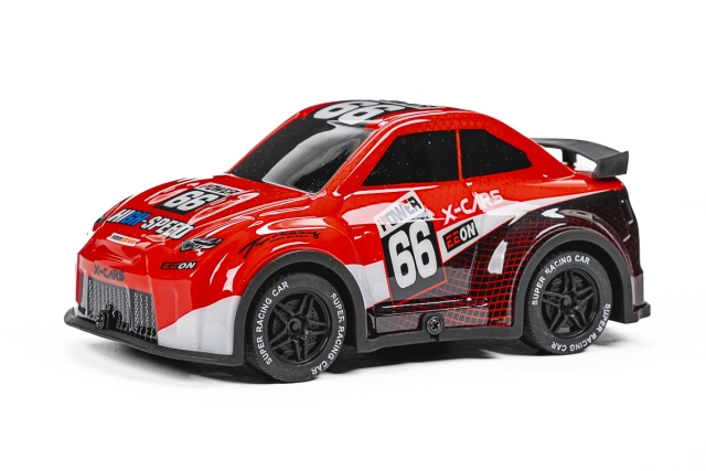 TEC-TOY Mini Rally R/C 1:24 2,4GHz m/lys, rød (471275)