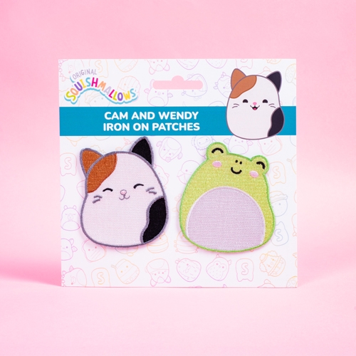 Squishmallows Strygemærker Cam & Wendy - Vibrant