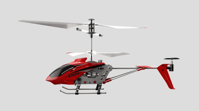 Syma R/C S107H-helikopter 2,4 GHz 23 cm rød - (50402)