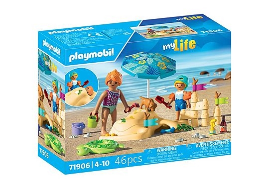 Playmobil Mit liv: Familiesjov på stranden (71906)