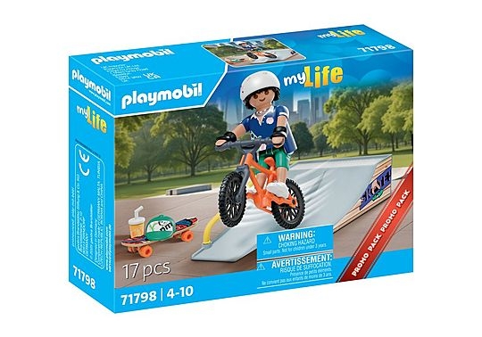 Playmobil Mit liv: Skateboarder med rampe (71798)