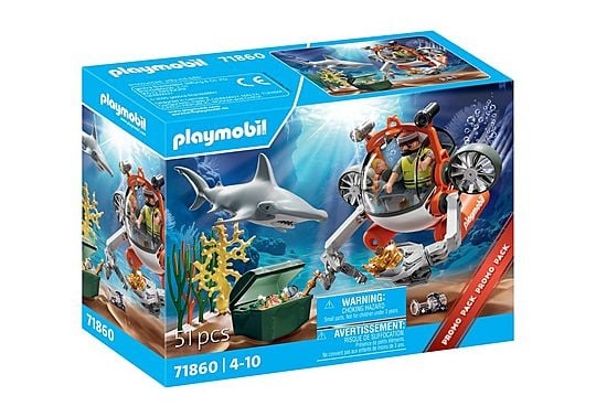 Playmobil Skattejagt med ubåd (71860)