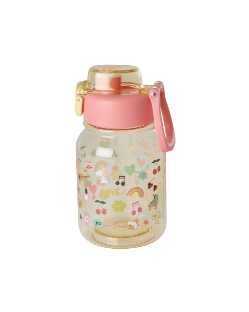 RICE Børnedrikkeflaske i plast med Unicorn Love-print - 700 ml (PLBOT-UNILO)