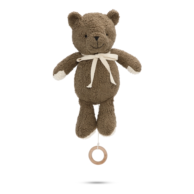 Vanilla Copenhagen Musikuro - plysbamse - træ (MUSP6024)