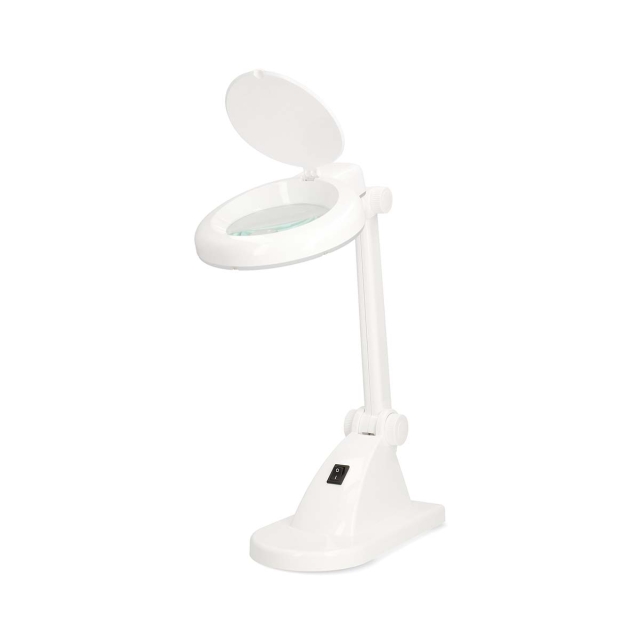 Nedis Forstørrende Bordlampe | Linse styrke: 3 + 12 Diopter | 6500 K | 6 W | 400 lm | Hvid