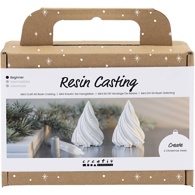 DIY Kit Mini Craft Kit - Resin Casting - Juletræer (977711)
