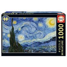 Educa Miniature 1000 Den stjerneklare nat, Van Gogh (80-20247)