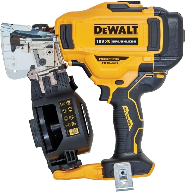 DeWALT DCN45RNN-XJ 18V XR batteridrevet sømpistol til tagdækning - bar enhed