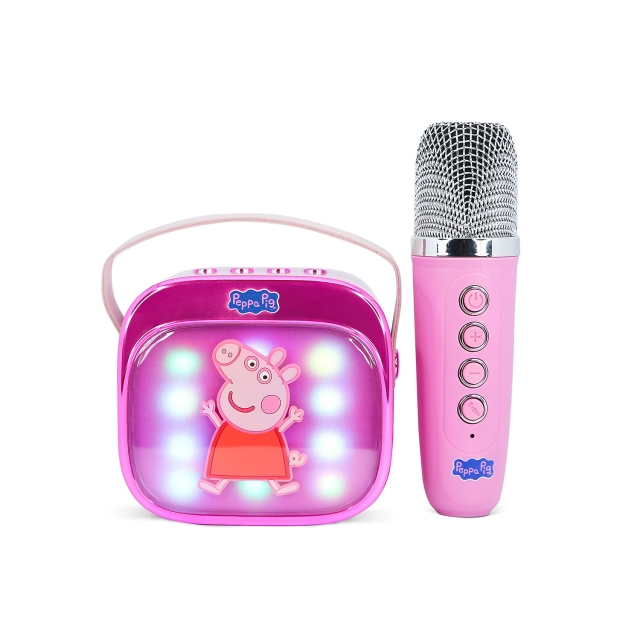 Peppa Pig Karaokehøjttaler med Mikrofon "Gurli Gris" Popsing LED