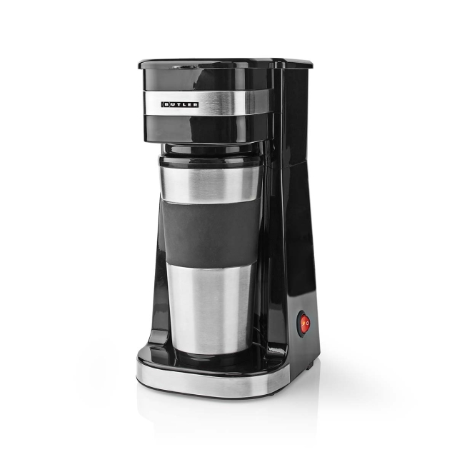 Butler Single-Serve kaffemaskine | 0,4 l | 750 W | Isoleret rejsekrus | Automatisk slukning | Sort